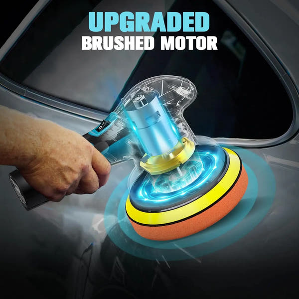 🚗✨ Pulidora Inalámbrica para Auto 12V con 6 Velocidades – Incluye 2 Baterías 2.0Ah + Kit de Accesorios