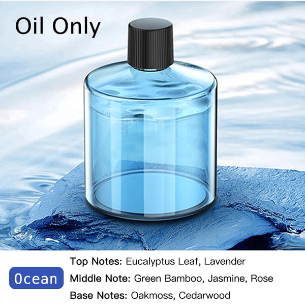 Difusor de Aroma para Coche Inteligente con Humidificador Recargable, Ambientador de Aceites Esenciales, 3 Niveles Ajustables, Luz LED Estrellada, Accesorio Interior para Automóvil, Perfume Montado, Purificador de Aire