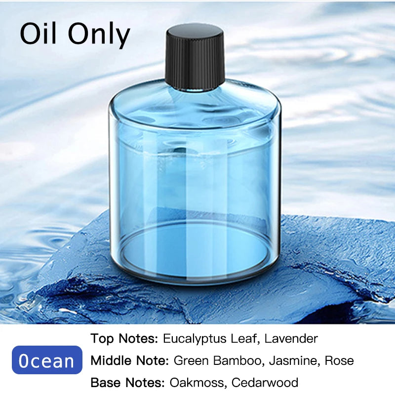Difusor de Aroma para Coche Inteligente con Humidificador Recargable, Ambientador de Aceites Esenciales, 3 Niveles Ajustables, Luz LED Estrellada, Accesorio Interior para Automóvil, Perfume Montado, Purificador de Aire