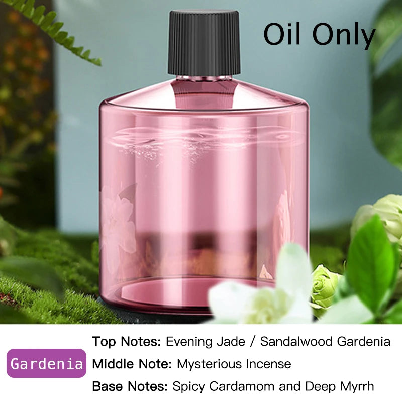 Difusor de Aroma para Coche Inteligente con Humidificador Recargable, Ambientador de Aceites Esenciales, 3 Niveles Ajustables, Luz LED Estrellada, Accesorio Interior para Automóvil, Perfume Montado, Purificador de Aire