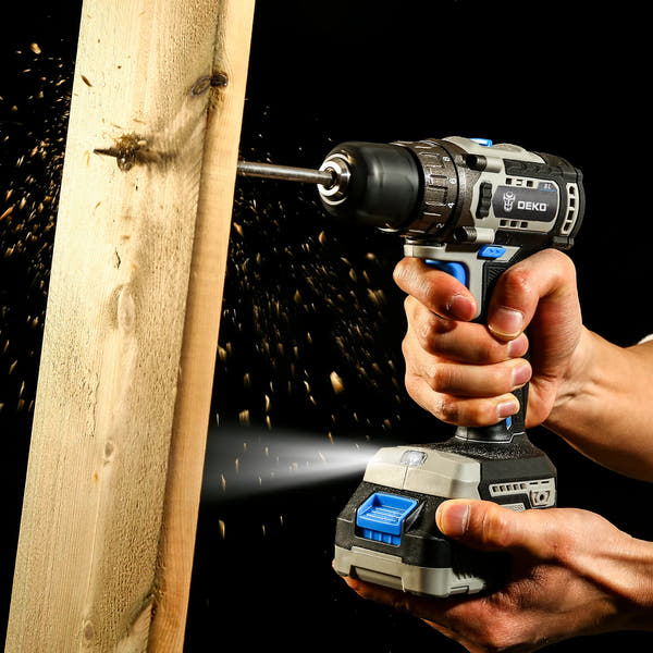 DEKO Taladro Inalámbrico 20V Brushless – Máxima Potencia y Precisión para tus Proyectos de DIY