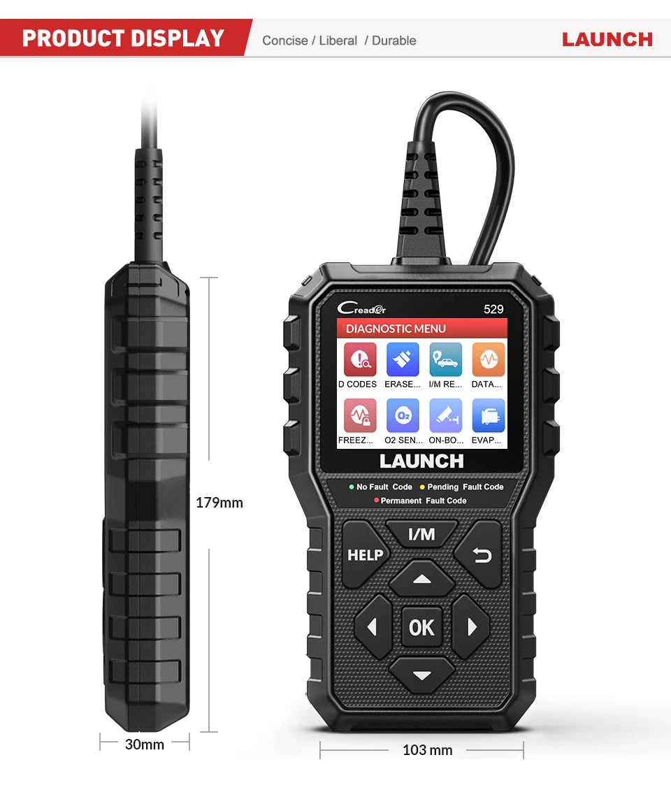 Nuevo launch creader 529 cr529 obd2 scanner diagnosis multimarca maquina diagnosis scaner automotriz escaner