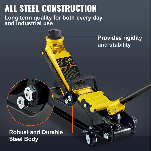Succebuy Gato Hidráulico de Piso 2.5T – Elevador Seguro para Autos y SUV