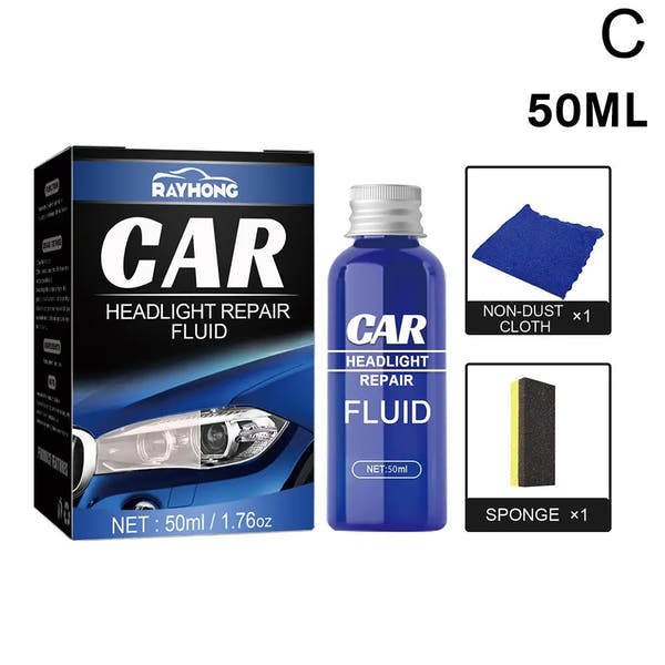 Kit de restauración de faros de coche, abrillantador químico, pulidor de faros, restaurador, juego de pasta de pulido, lijado de cera para faros de coche