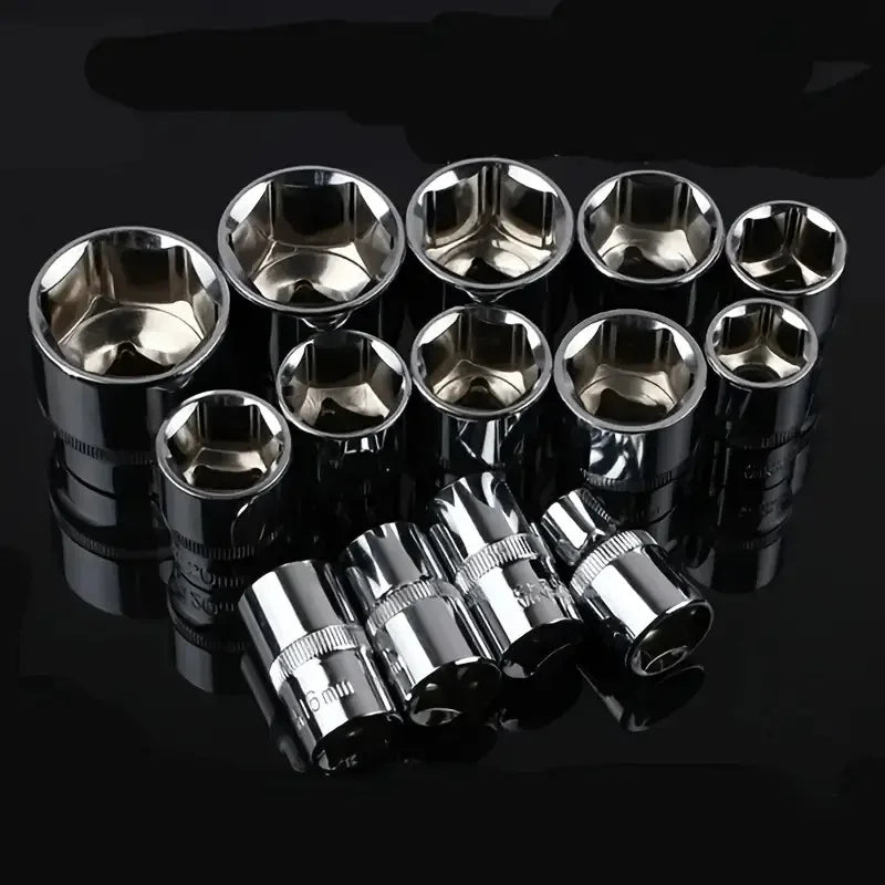 Nueva actualización, juego de llaves de vaso, Hardware, herramienta de reparación de bicicletas para coche, barco, motocicleta, trinquete de enchufe corto, herramientas de reparación de automóviles, mano