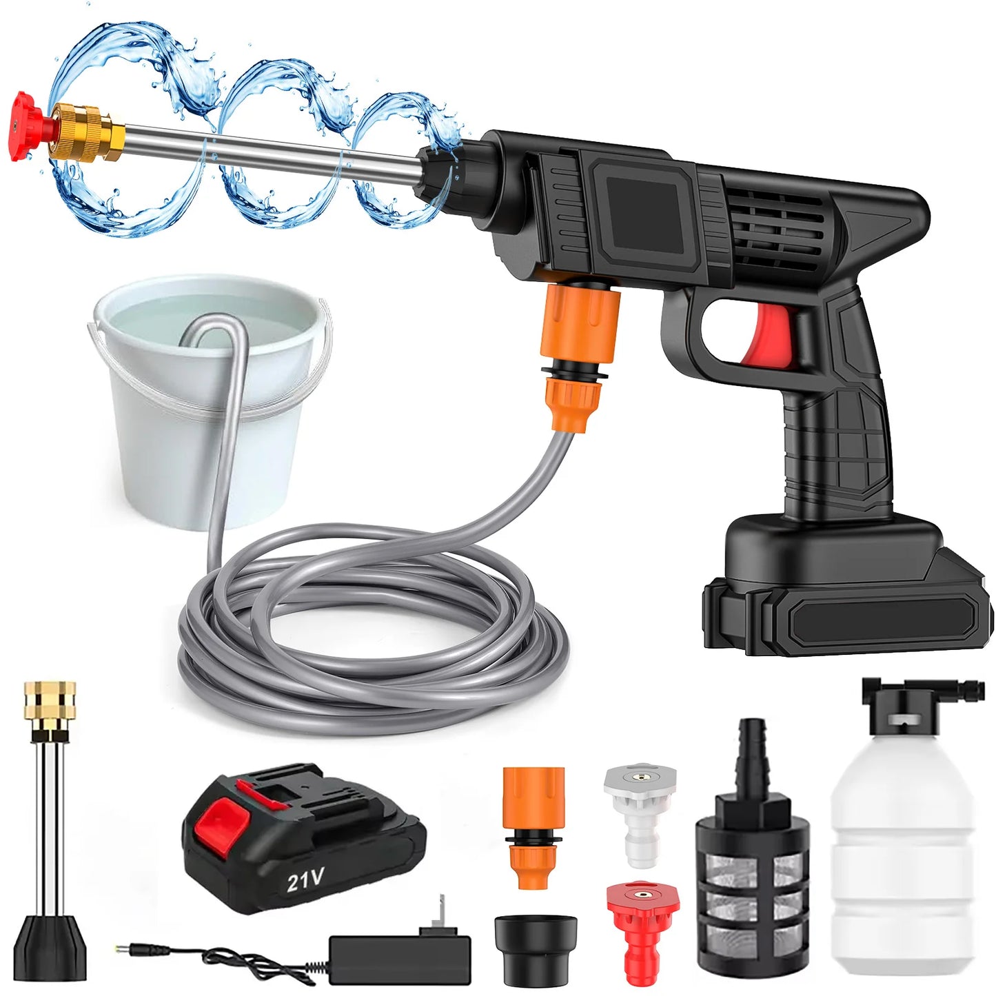 Hidrolavadora Portátil 50Bar – Compatible Batería Makita 24V