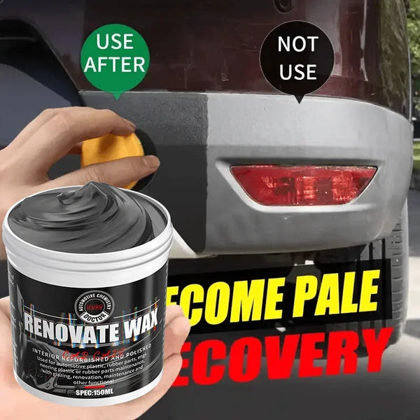 Agente de recubrimiento restaurador de plástico para coche, reparación Exterior de goma y plástico, agente de restauración de actualización limpia, brillo negro, sello brillante