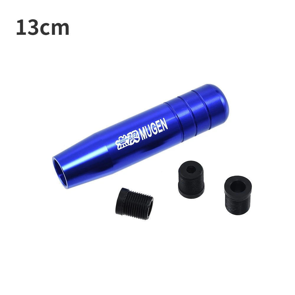 Perilla de palanca de cambios de aluminio Universal Auto JDM de 18cm de longitud, perilla de palanca de cambios de coche de carreras MUGEN