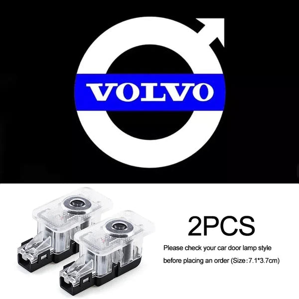 Luces LED de Bienvenida para Puertas Volvo – Proyector Logo R-Design, Instalación Fácil 12V