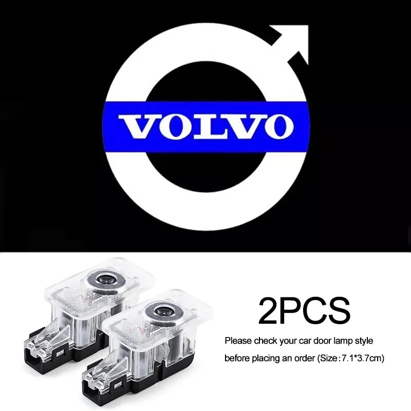 Luces LED de Bienvenida para Puertas Volvo – Proyector Logo R-Design, Instalación Fácil 12V