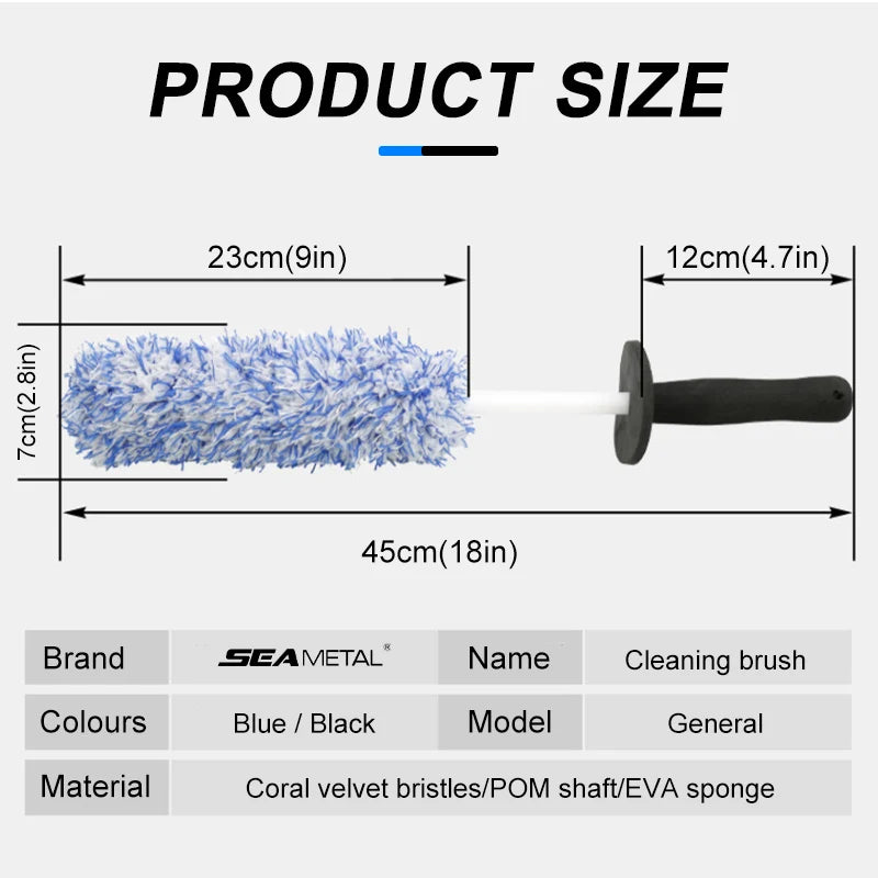SEAMETAL-cepillo de microfibra para lavado de coches