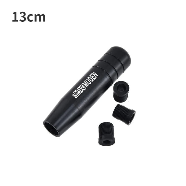 Perilla de palanca de cambios de aluminio Universal Auto JDM de 18cm de longitud, perilla de palanca de cambios de coche de carreras MUGEN