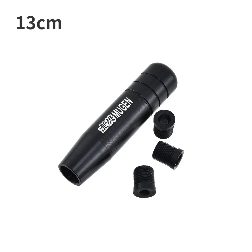 Perilla de palanca de cambios de aluminio Universal Auto JDM de 18cm de longitud, perilla de palanca de cambios de coche de carreras MUGEN