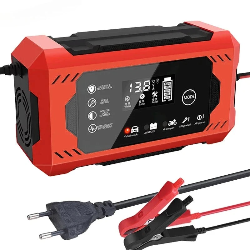 Revive tu batería! Cargador Inteligente 12V 6A con Pantalla LCD y Reparación Automática