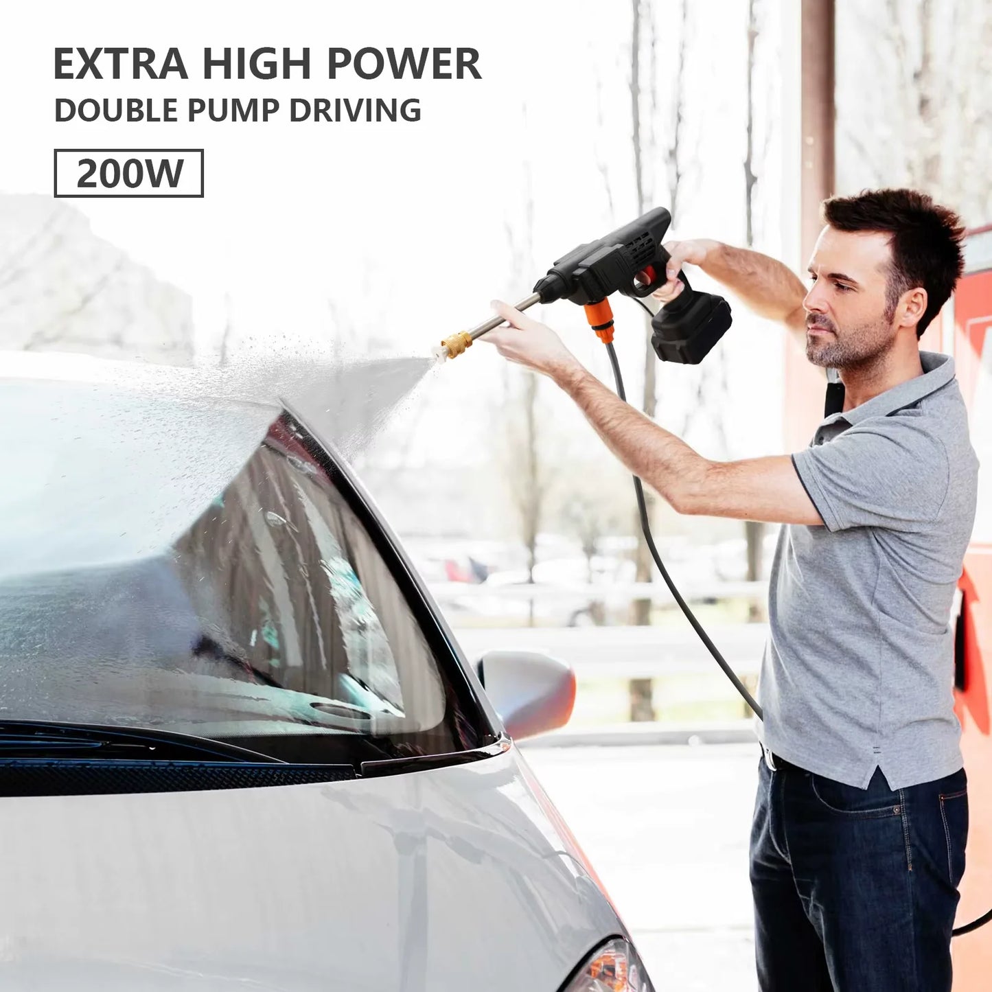 Hidrolavadora Portátil 50Bar – Compatible Batería Makita 24V