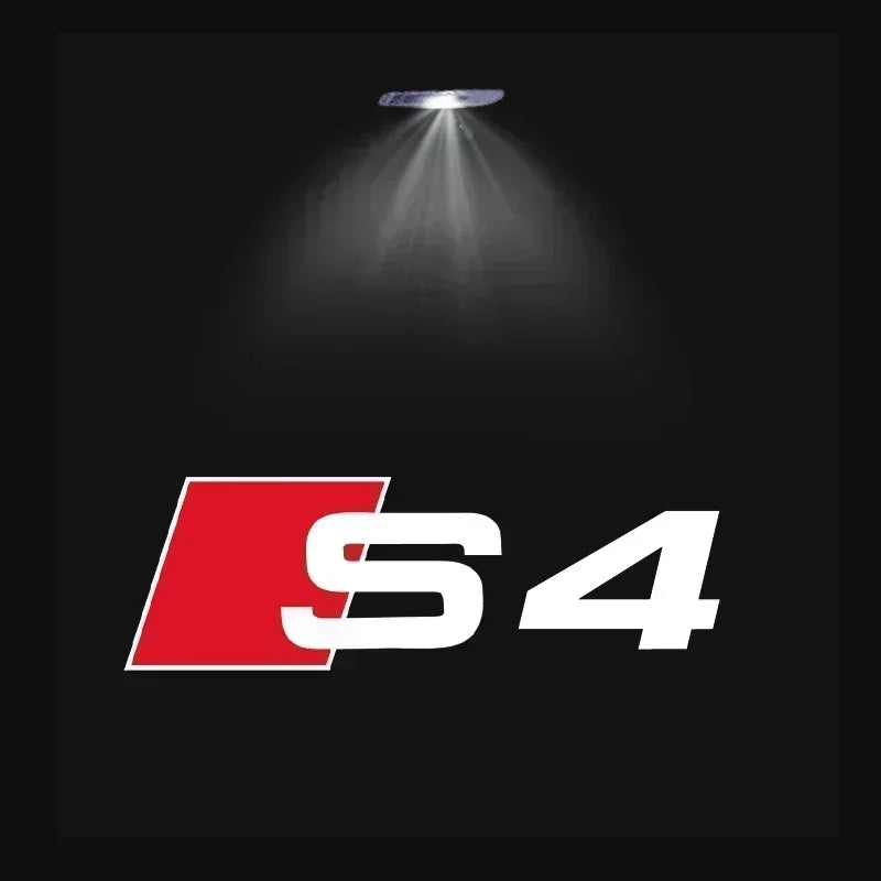 Luz de bienvenida para puerta de coche, lámpara Led HD para proyector para Audi