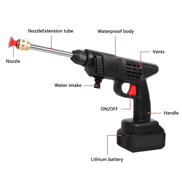 Hidrolavadora Portátil 50Bar – Compatible Batería Makita 24V