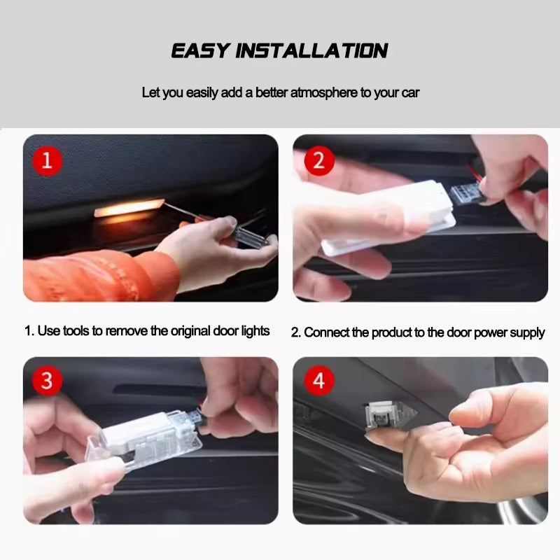 Luces LED de Bienvenida BMW – Proyector de Logo Personalizado, 12V/24V (2 Piezas)