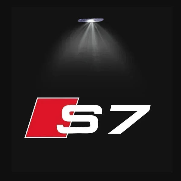 Luz de bienvenida para puerta de coche, lámpara Led HD para proyector para Audi