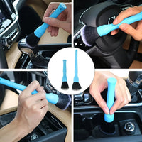 Cepillo ultrasuave para detalles de Interior de coche, cerdas sintéticas, plumero, accesorios de limpieza automática