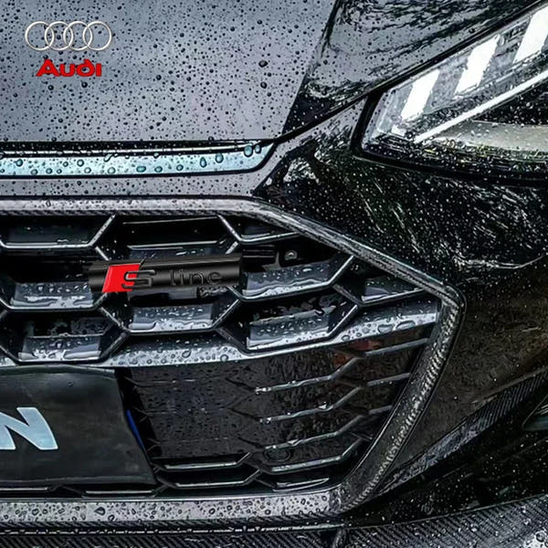 Emblema de productos para coche, parrilla, insignia de capó delantero, rejilla para Audi Sline