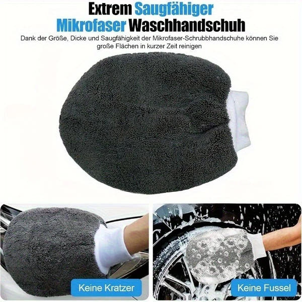 Kit de limpieza de automóviles de 11 piezas que incluye un cepillo para neumáticos, guantes de limpieza de microfibra, hace un excelente opción para limpieza de automóviles.