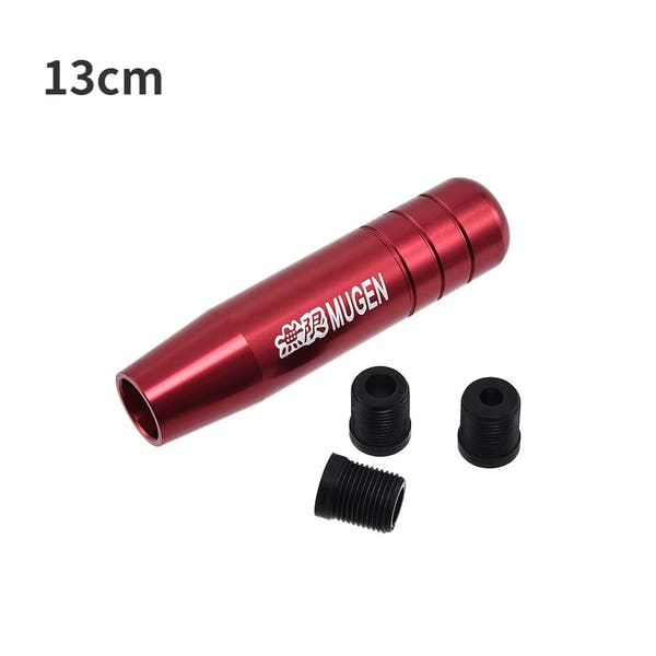 Perilla de palanca de cambios de aluminio Universal Auto JDM de 18cm de longitud, perilla de palanca de cambios de coche de carreras MUGEN