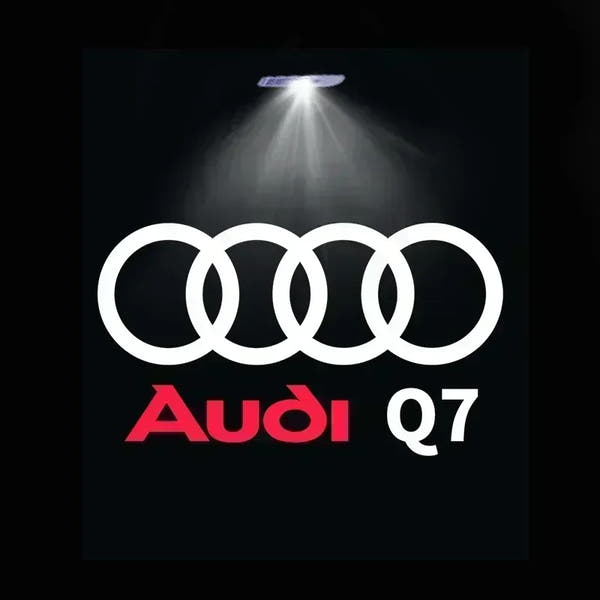 Luz de bienvenida para puerta de coche, lámpara Led HD para proyector para Audi