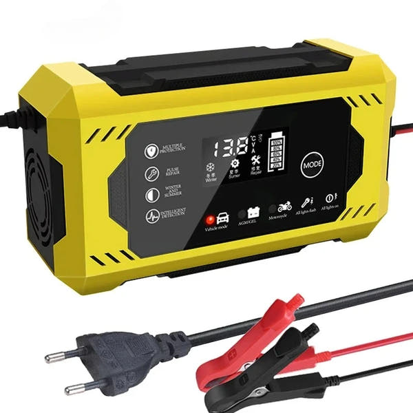 Revive tu batería! Cargador Inteligente 12V 6A con Pantalla LCD y Reparación Automática