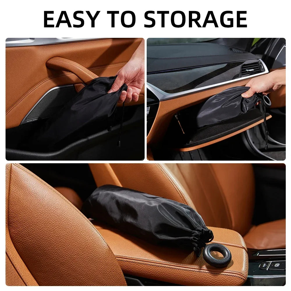 Parasol para parabrisas de coche 2025, sombrilla plegable para protección solar, cubierta frontal para bloquear rayos UV y calor, protector portátil