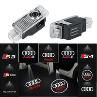 Luz de bienvenida para puerta de coche, lámpara Led HD para proyector para Audi