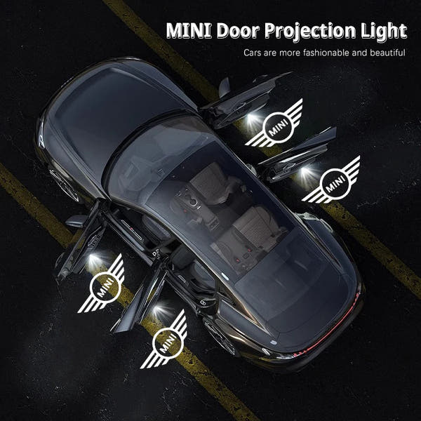 Luces LED de Bienvenida para Puertas MINI – Proyección del Logotipo HD (2 Piezas)