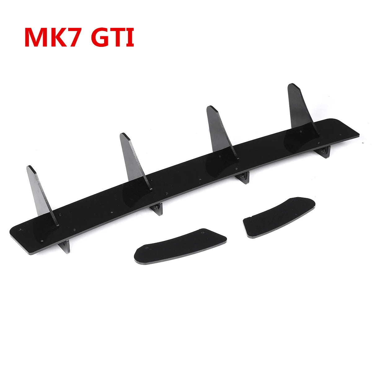 Difusor de parachoques trasero de coche, delantal trasero, aletas, divisores laterales para VW Golf 7 GTI MK7 2013-2016, labio del alerón trasero