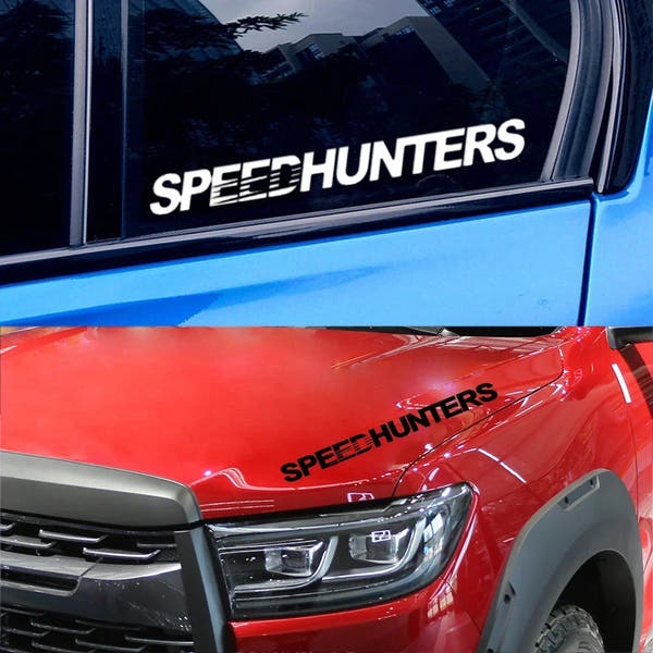Pegatinas de vinilo para coche con gráficos de cazadores de velocidad, varios tamaños, impermeables, carrocería de carreras, camión, parachoques, ventana trasera, accesorios de sintonización