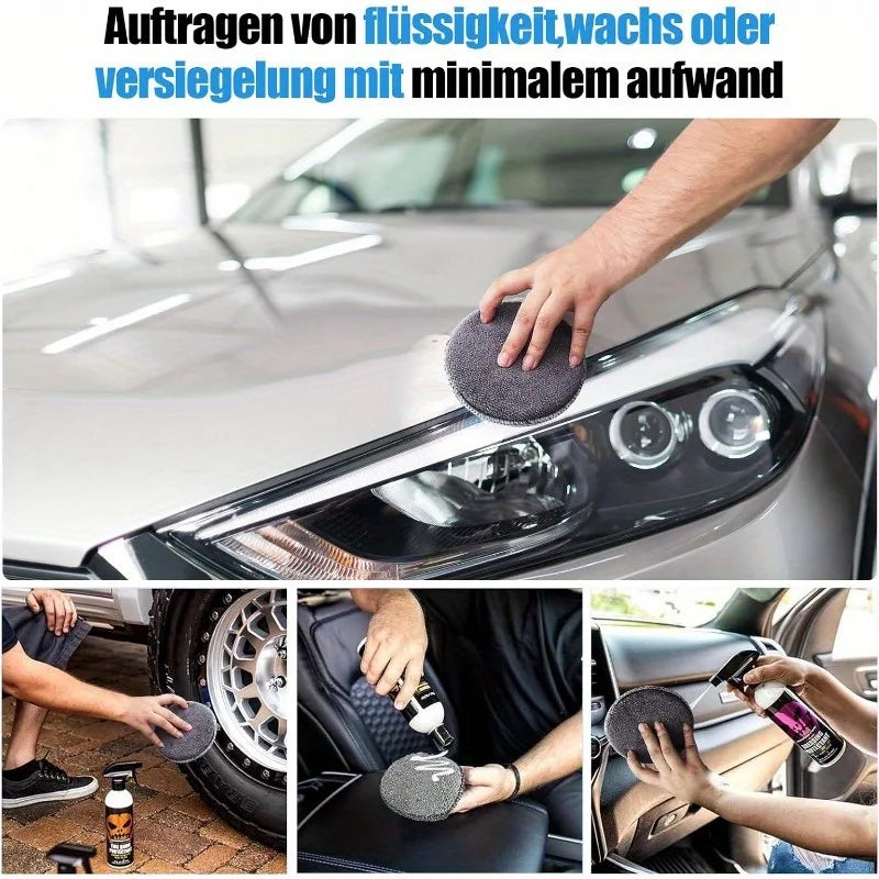 Kit de limpieza de automóviles de 11 piezas que incluye un cepillo para neumáticos, guantes de limpieza de microfibra, hace un excelente opción para limpieza de automóviles.