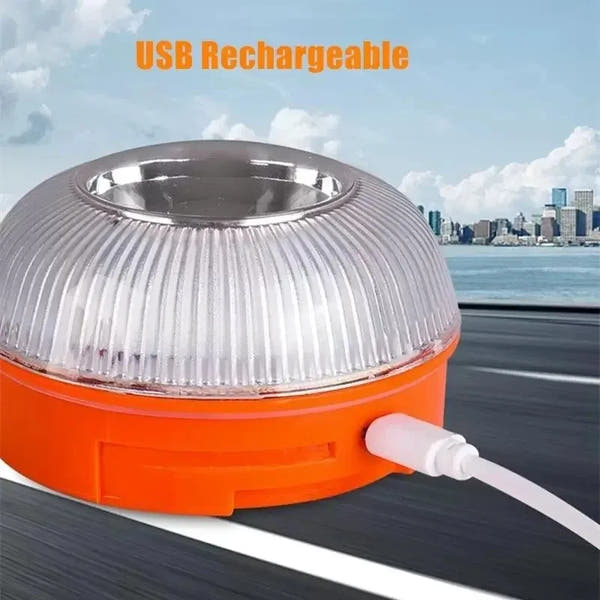 Luz recargable Dgt V16, luz de advertencia intermitente estroboscópica de inducción magnética para ayuda de emergencia de coche homologada