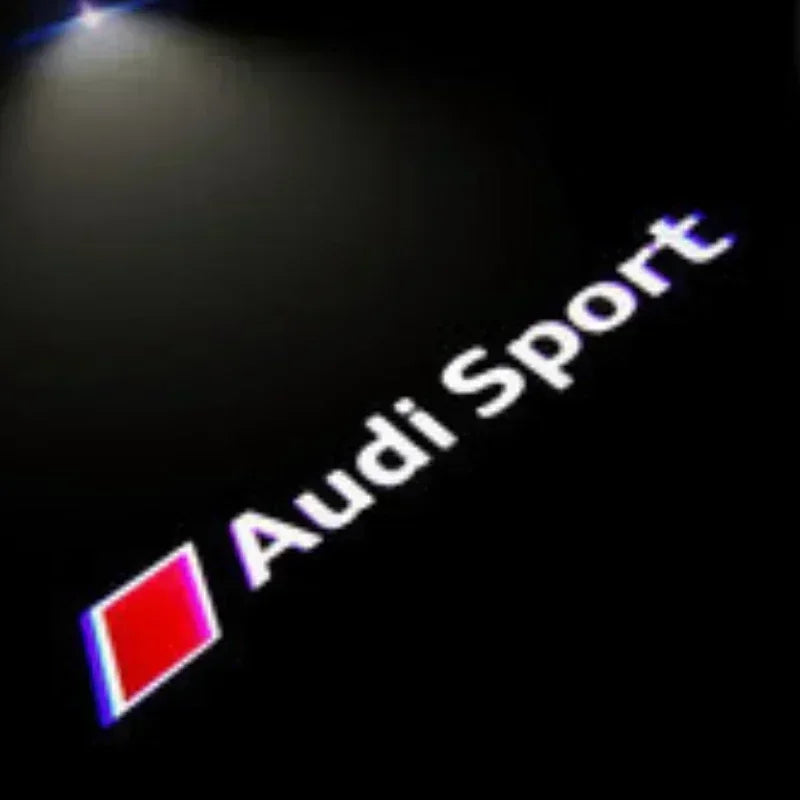 Luz de bienvenida para puerta de coche, lámpara Led HD para proyector para Audi