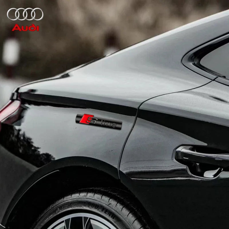 Emblema de productos para coche, parrilla, insignia de capó delantero, rejilla para Audi Sline