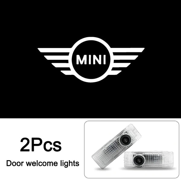 Luces LED de Bienvenida para Puertas MINI – Proyección del Logotipo HD (2 Piezas)