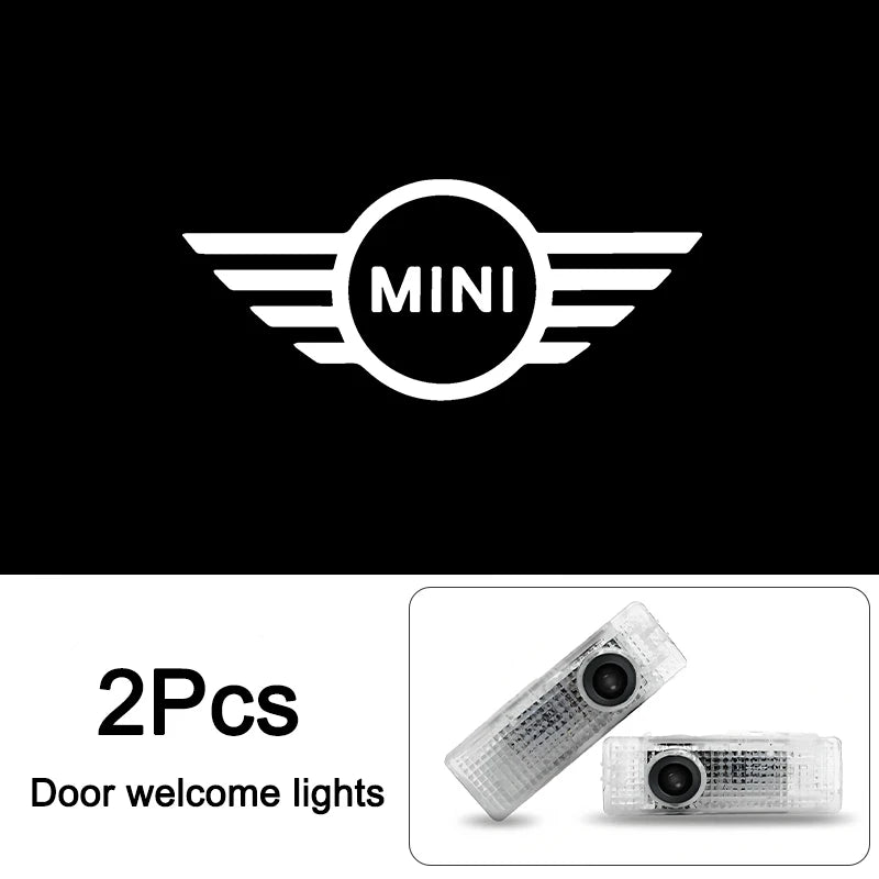 Luces LED de Bienvenida para Puertas MINI – Proyección del Logotipo HD (2 Piezas)