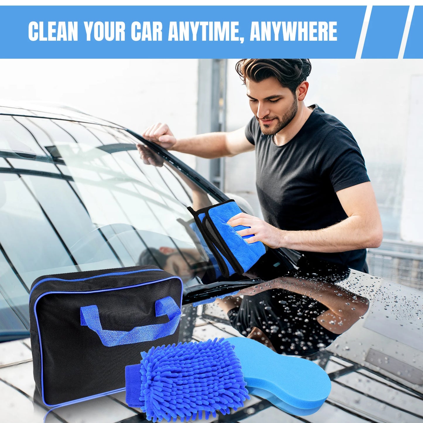 Kit de Limpieza y Detallado Profesional para Autos – 20+ Piezas Completas