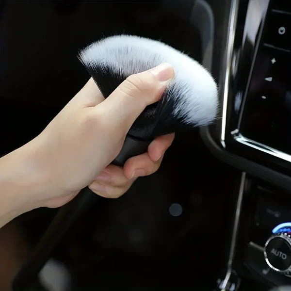 Cepillo ultrasuave para detalles de Interior de coche, cerdas sintéticas, plumero, accesorios de limpieza automática