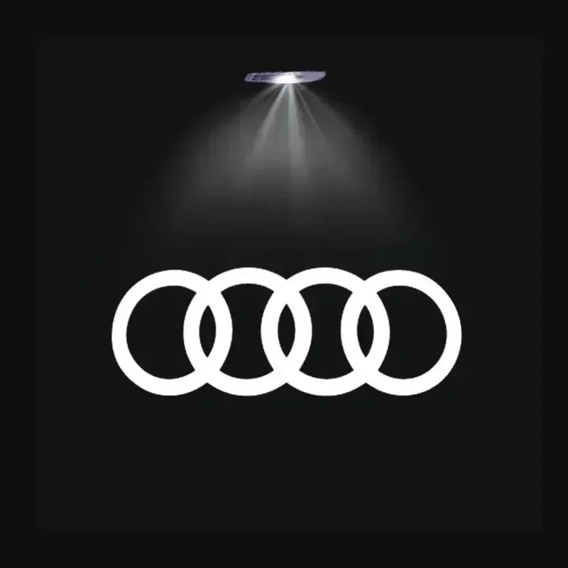 Luz de bienvenida para puerta de coche, lámpara Led HD para proyector para Audi