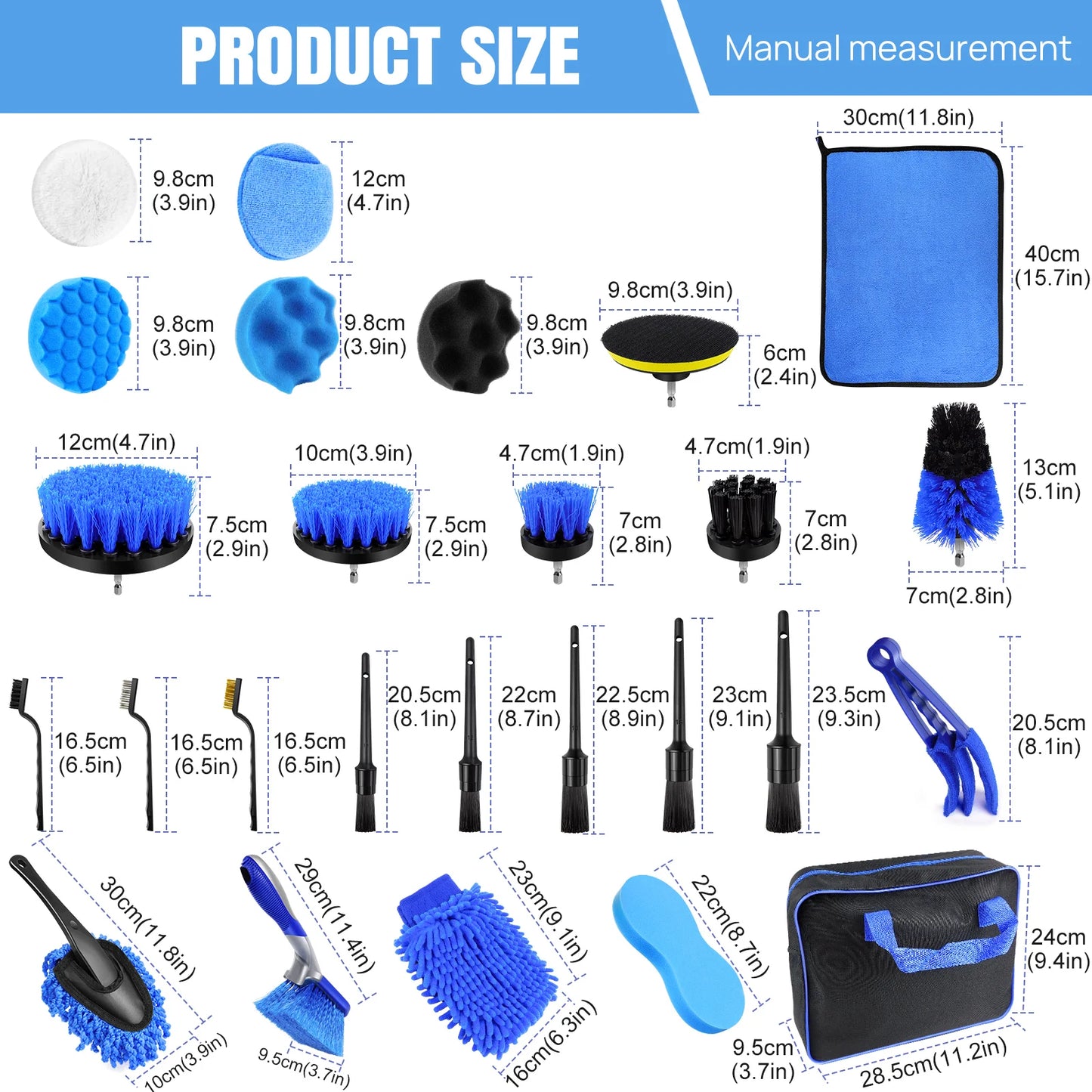 Kit de Limpieza y Detallado Profesional para Autos – 20+ Piezas Completas