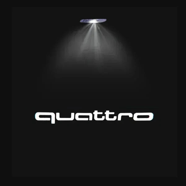 Luz de bienvenida para puerta de coche, lámpara Led HD para proyector para Audi