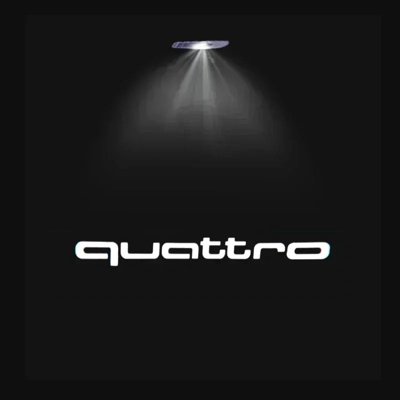 Luz de bienvenida para puerta de coche, lámpara Led HD para proyector para Audi