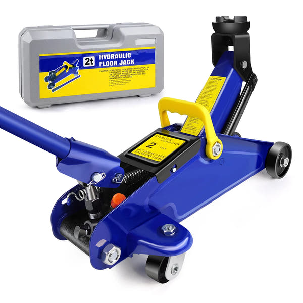 Gato Hidráulico 2T + Soportes 3T – Kit Elevador de Auto con Maletín