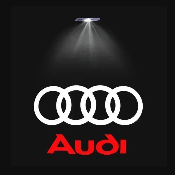 Luz de bienvenida para puerta de coche, lámpara Led HD para proyector para Audi