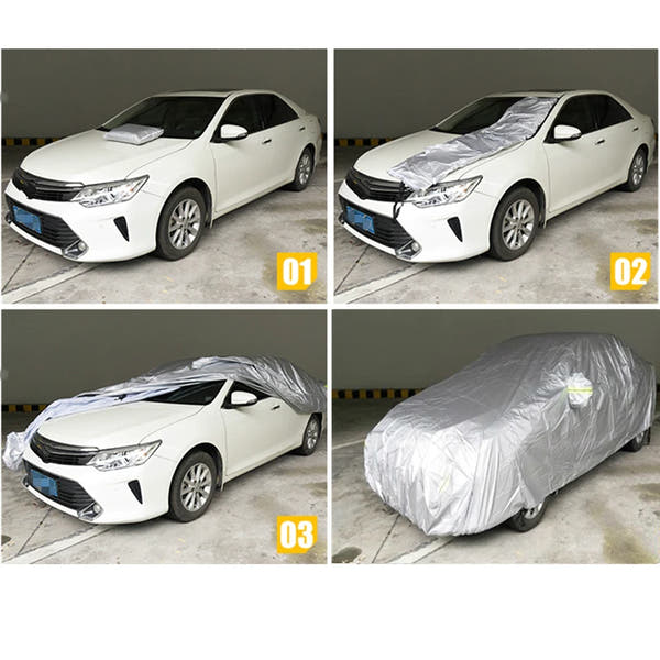 Cubierta de coche protección exterior cubierta de nieve Exterior completa sombrilla cubierta de protección a prueba de polvo Universal