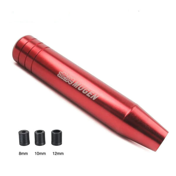 Perilla de palanca de cambios de aluminio Universal Auto JDM de 18cm de longitud, perilla de palanca de cambios de coche de carreras MUGEN